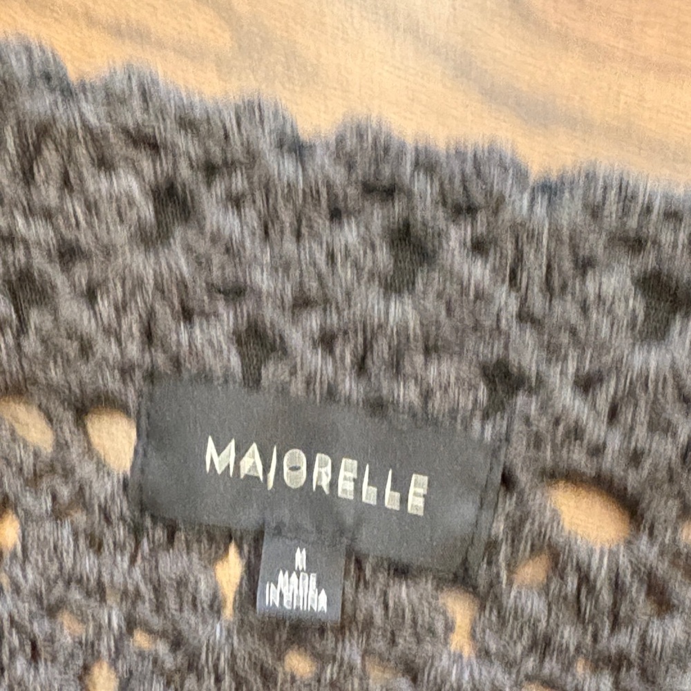 MAJORELLE Black Crochet Mini Skirt Set - Picture 2 of 3